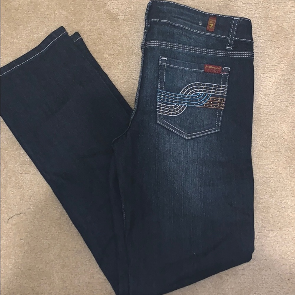 7 For All Mankind dark jeans